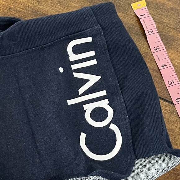 Calvin Klein Performance Shorts M blue white pant - Picture 6 of 6